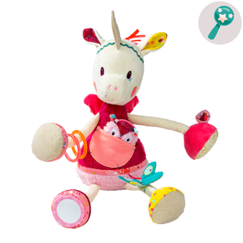  louise the unicorn activity toy pink 